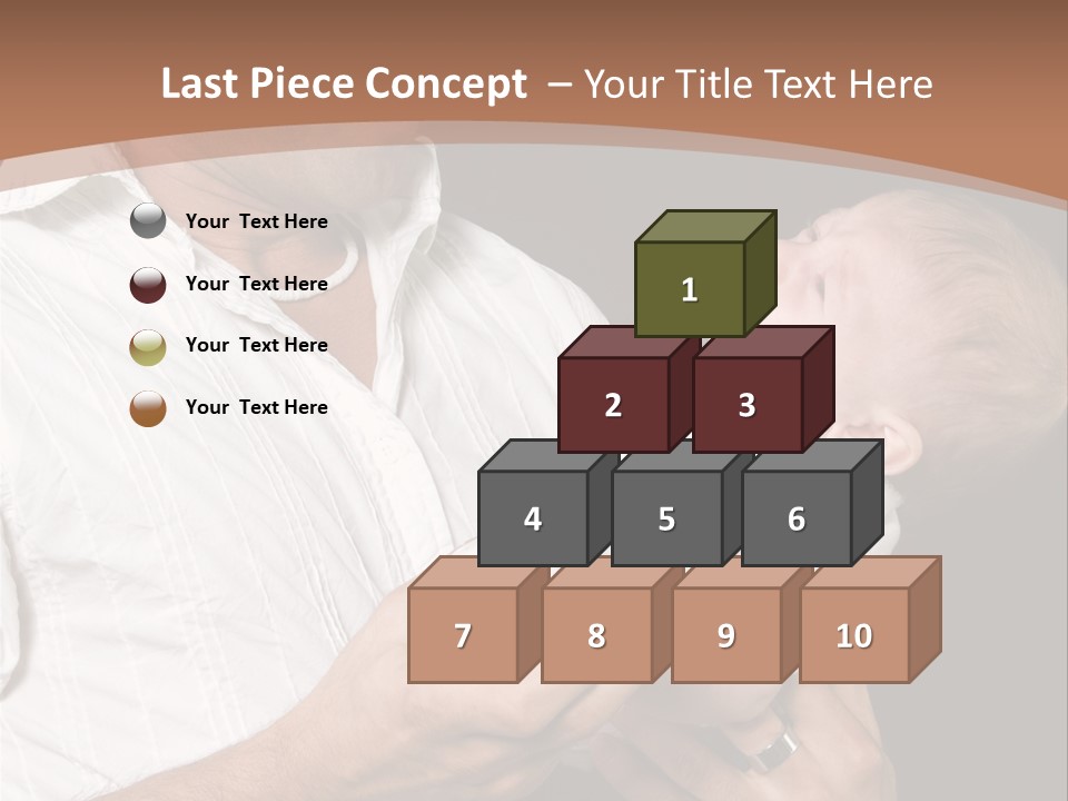 Young New Dad Learning To Take Care Of Cranky Newborn PowerPoint Template