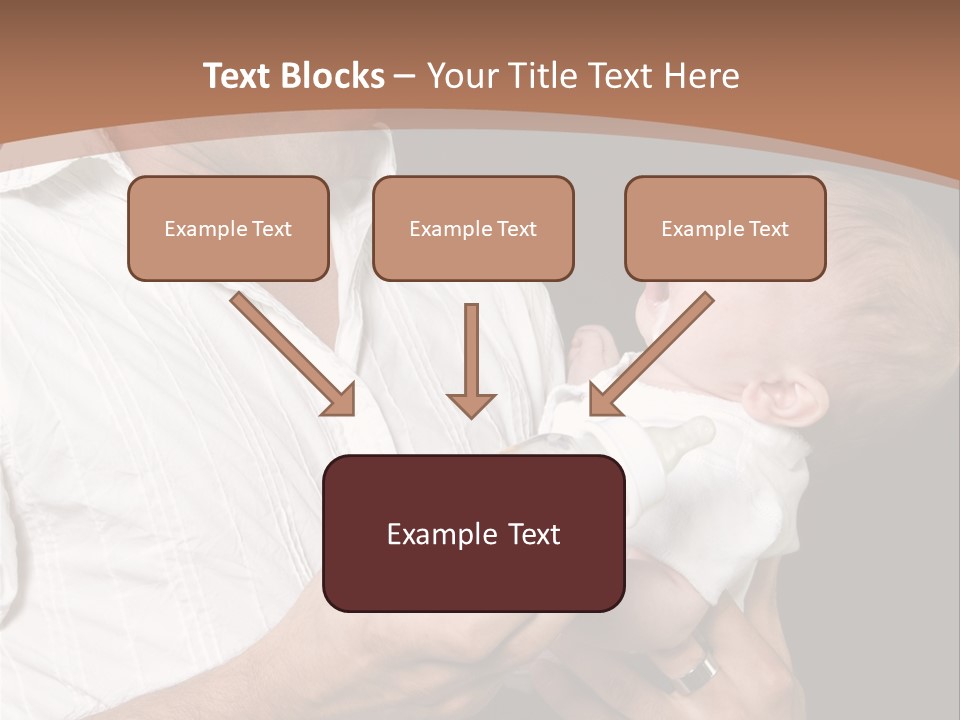 Young New Dad Learning To Take Care Of Cranky Newborn PowerPoint Template