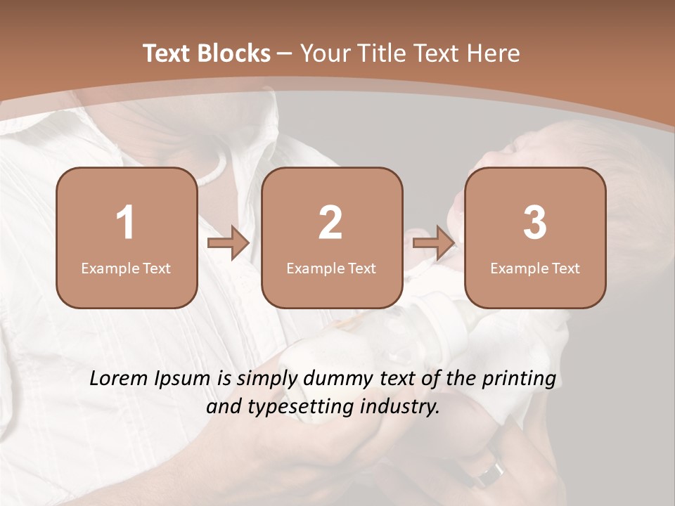Young New Dad Learning To Take Care Of Cranky Newborn PowerPoint Template