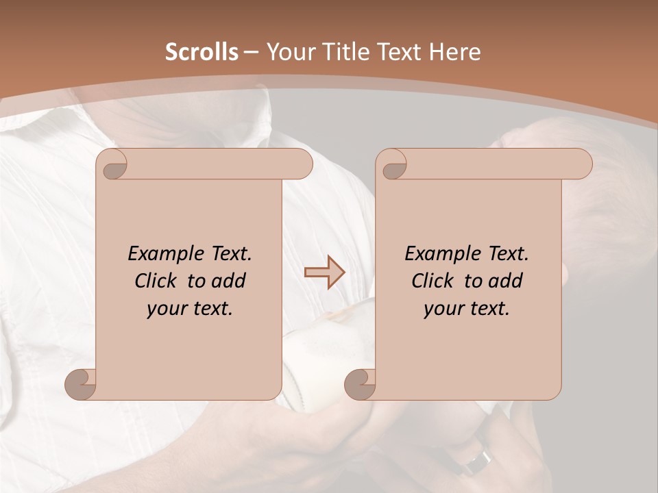 Young New Dad Learning To Take Care Of Cranky Newborn PowerPoint Template