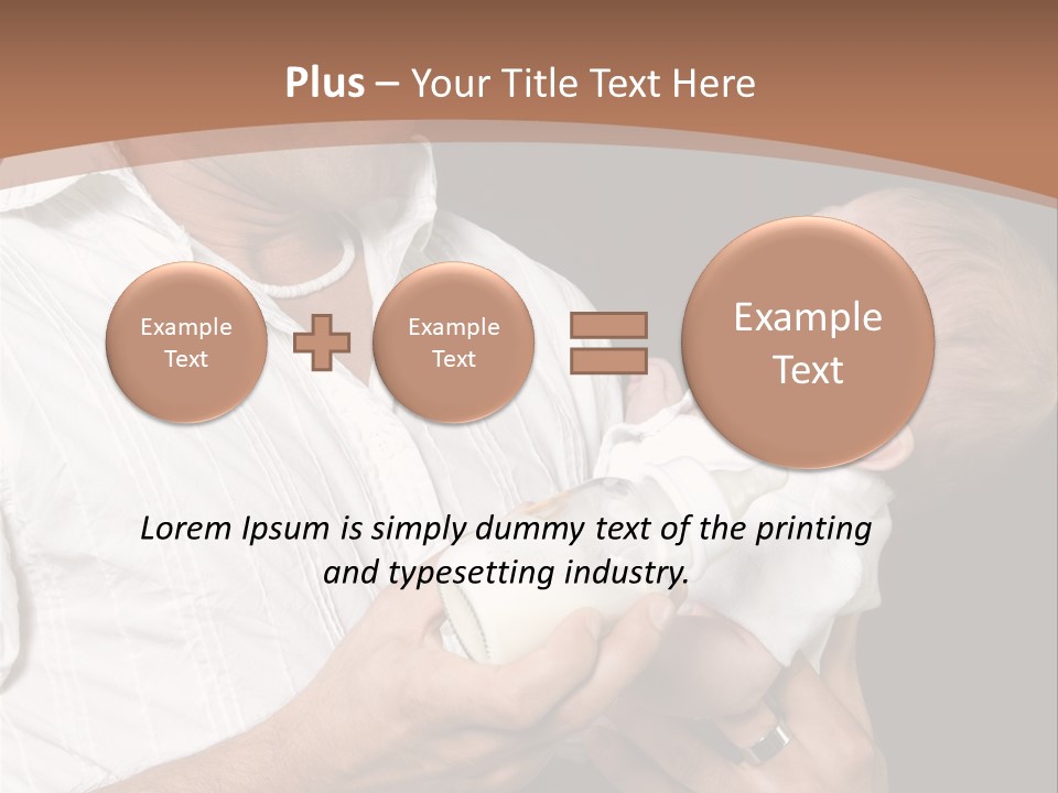 Young New Dad Learning To Take Care Of Cranky Newborn PowerPoint Template