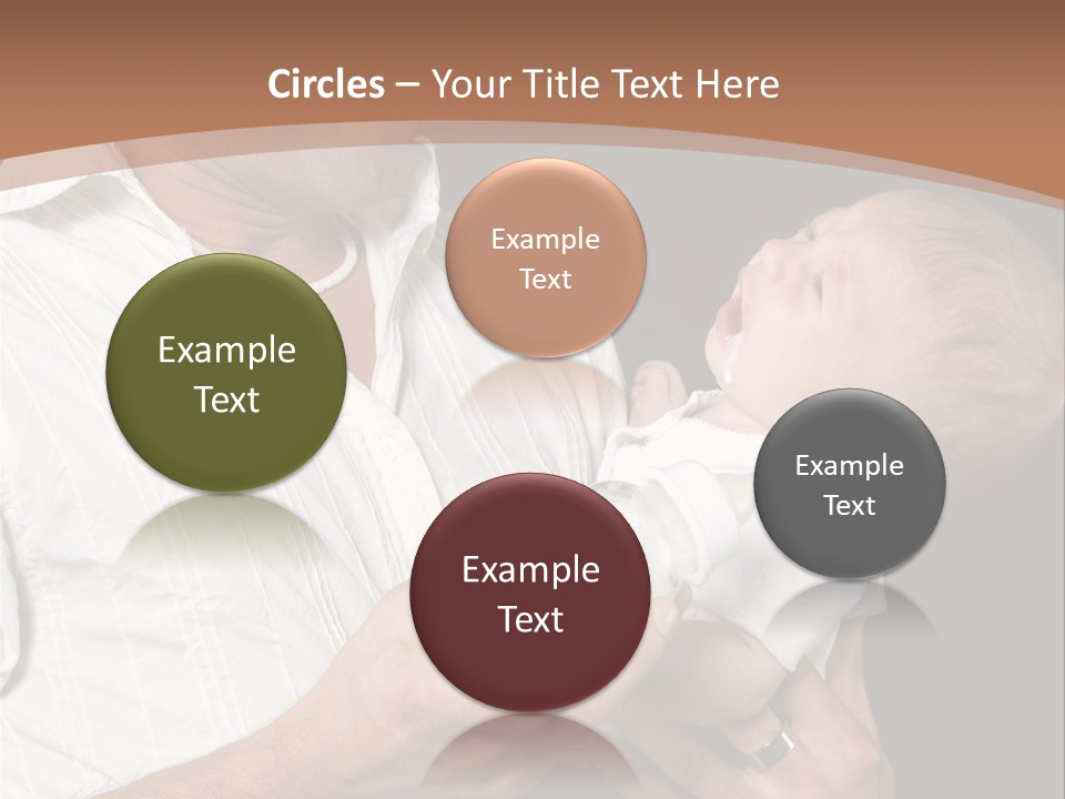 Young New Dad Learning To Take Care Of Cranky Newborn PowerPoint Template