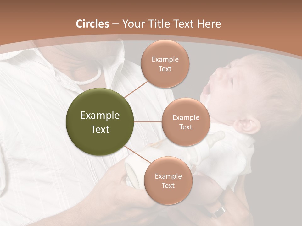 Young New Dad Learning To Take Care Of Cranky Newborn PowerPoint Template