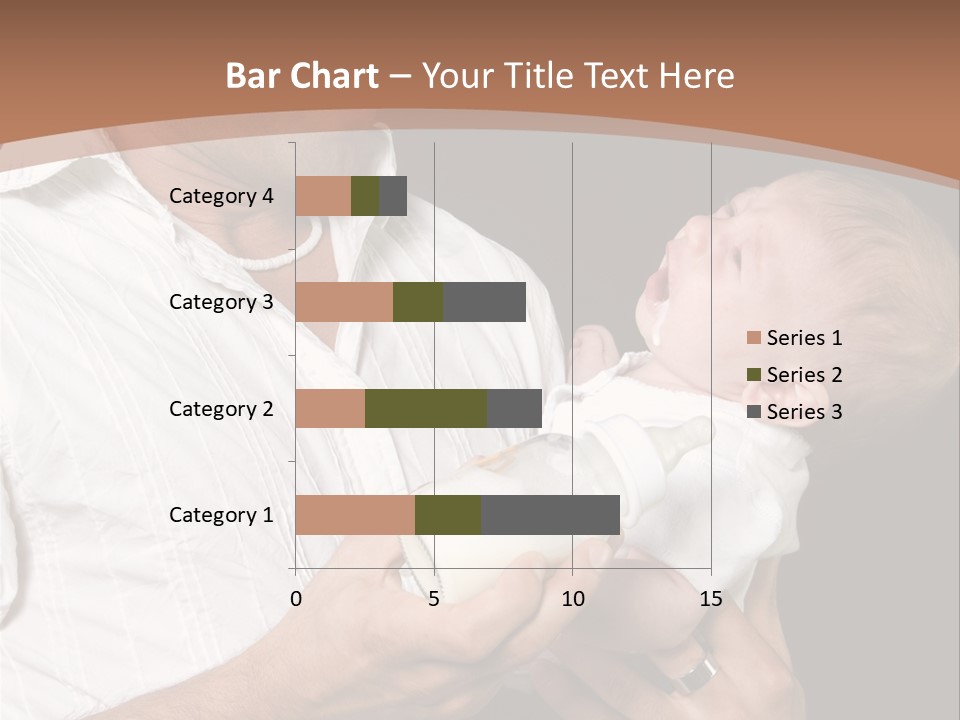 Young New Dad Learning To Take Care Of Cranky Newborn PowerPoint Template
