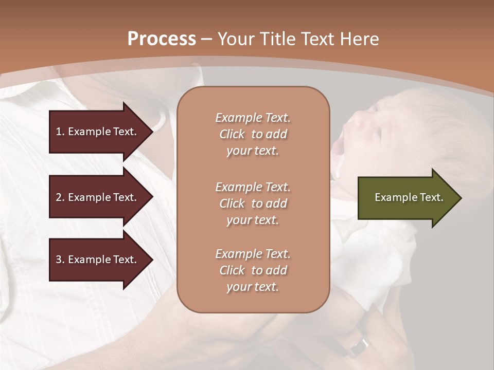 Young New Dad Learning To Take Care Of Cranky Newborn PowerPoint Template