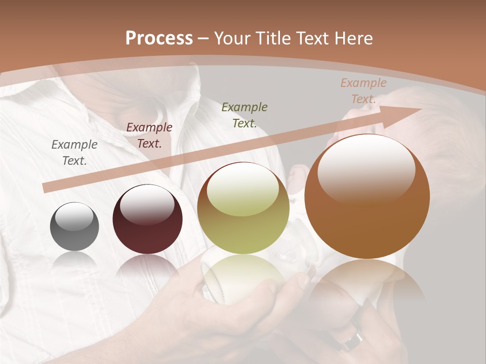 Young New Dad Learning To Take Care Of Cranky Newborn PowerPoint Template