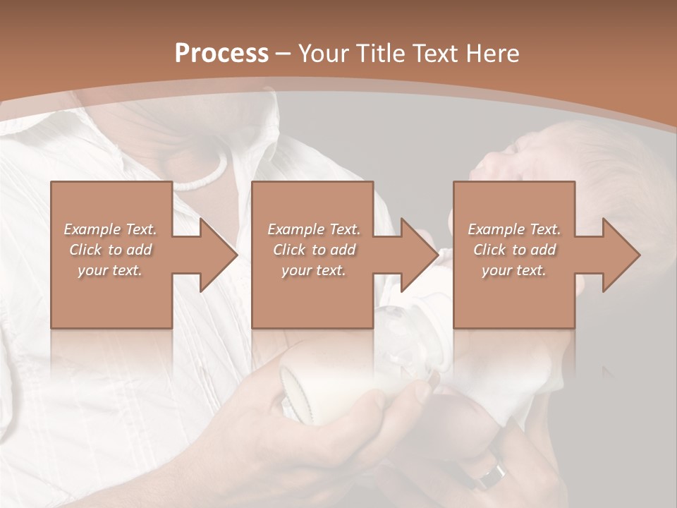 Young New Dad Learning To Take Care Of Cranky Newborn PowerPoint Template