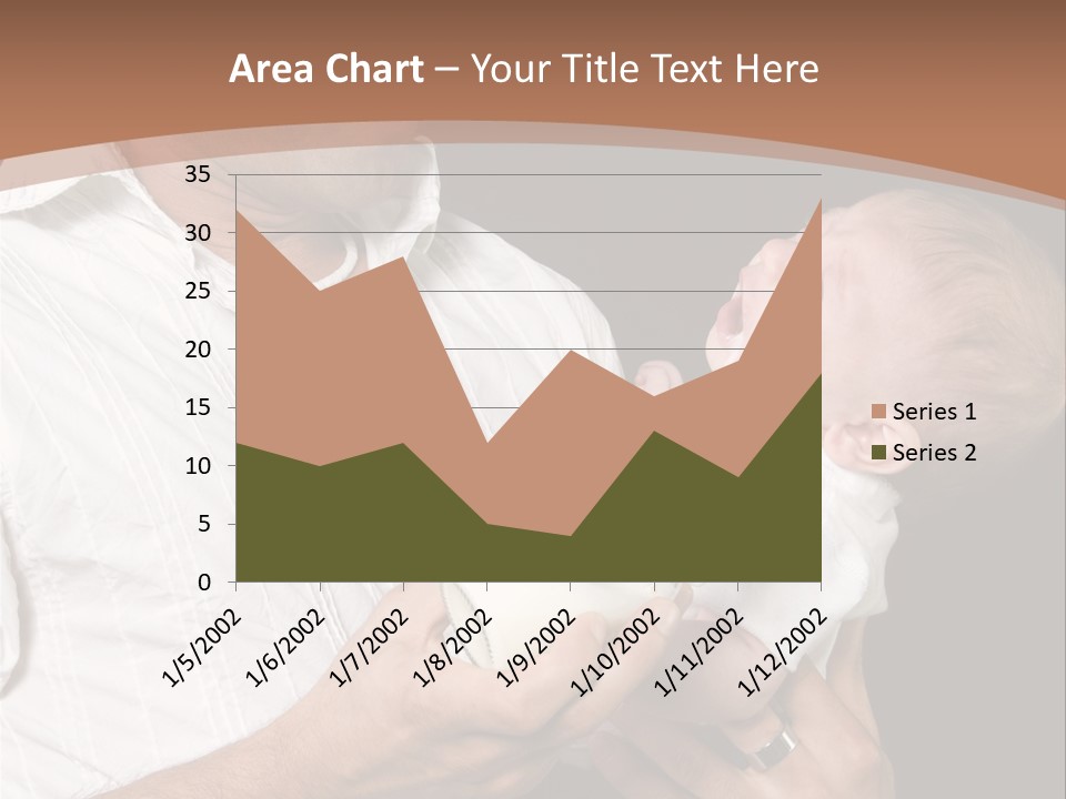Young New Dad Learning To Take Care Of Cranky Newborn PowerPoint Template