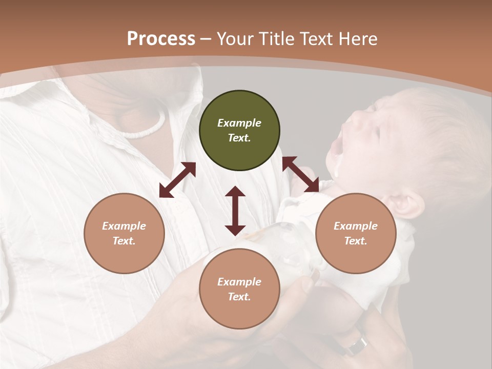 Young New Dad Learning To Take Care Of Cranky Newborn PowerPoint Template