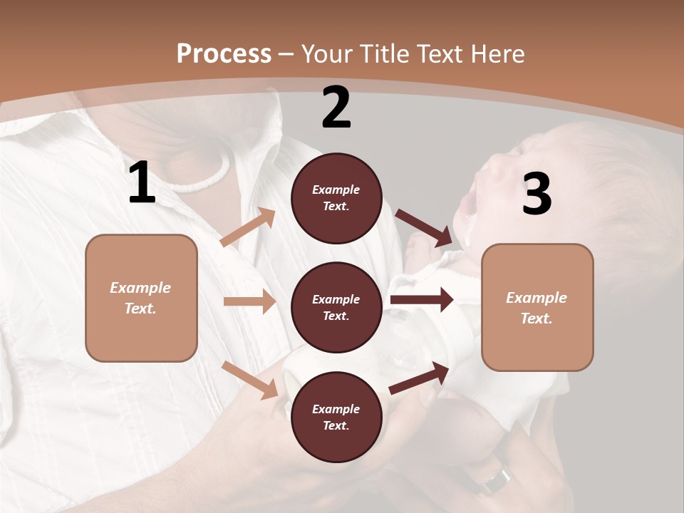 Young New Dad Learning To Take Care Of Cranky Newborn PowerPoint Template