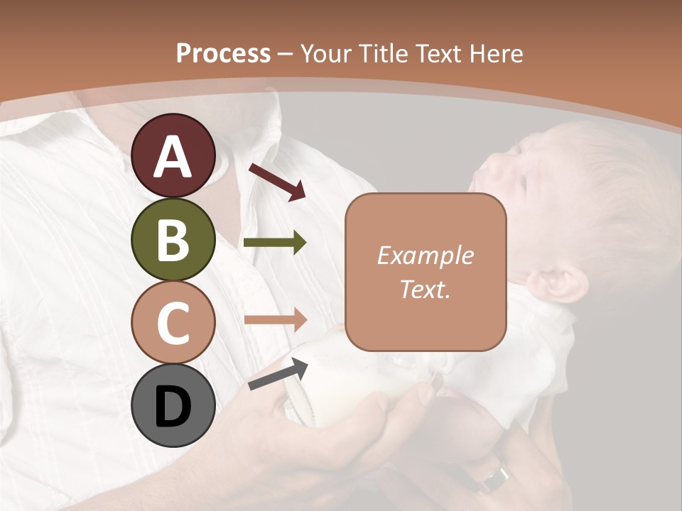 Young New Dad Learning To Take Care Of Cranky Newborn PowerPoint Template