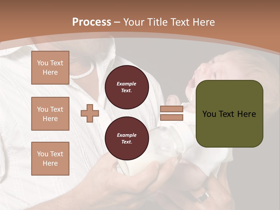 Young New Dad Learning To Take Care Of Cranky Newborn PowerPoint Template