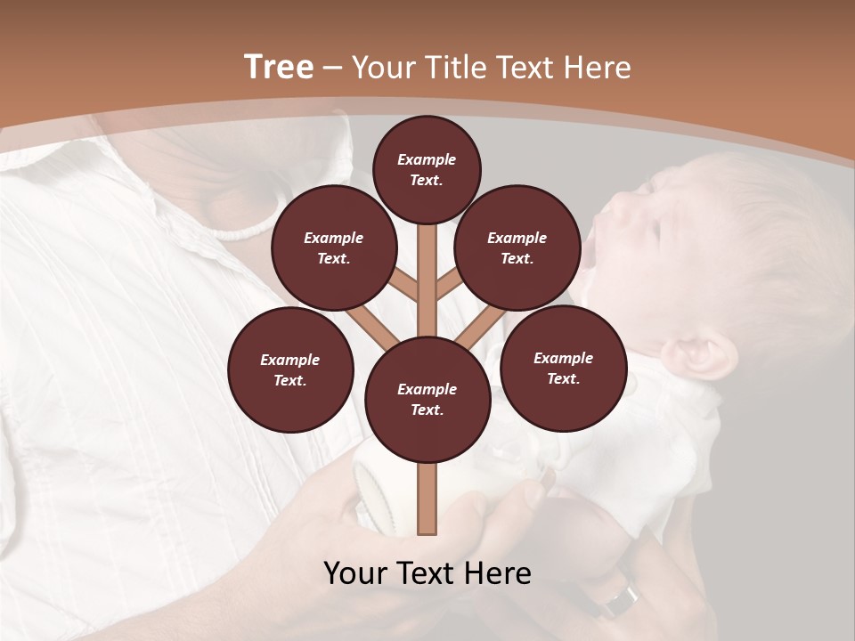 Young New Dad Learning To Take Care Of Cranky Newborn PowerPoint Template