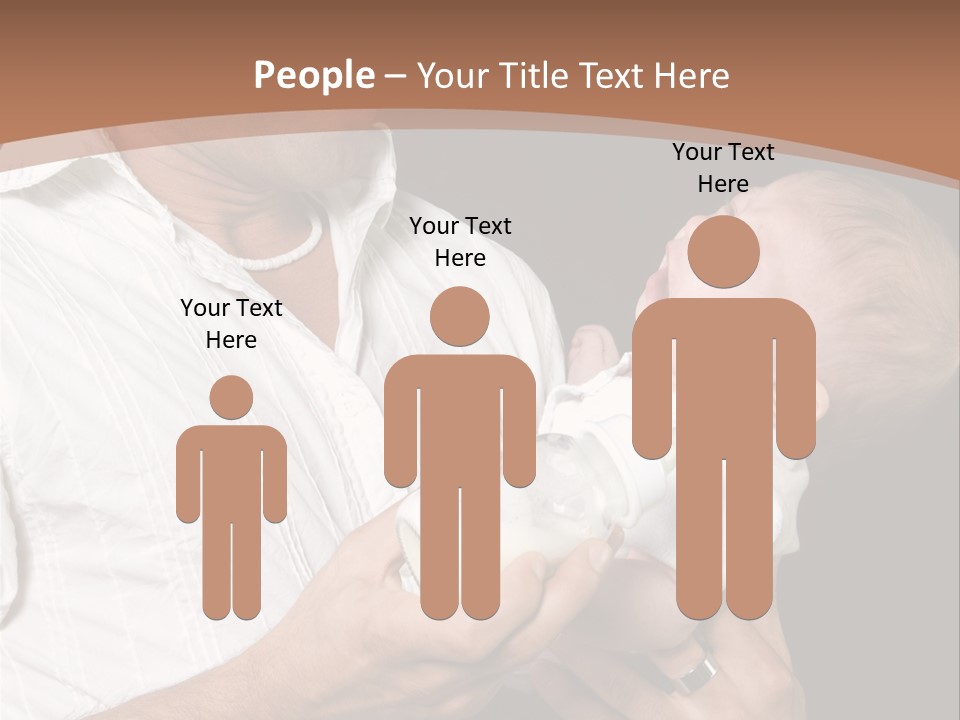 Young New Dad Learning To Take Care Of Cranky Newborn PowerPoint Template