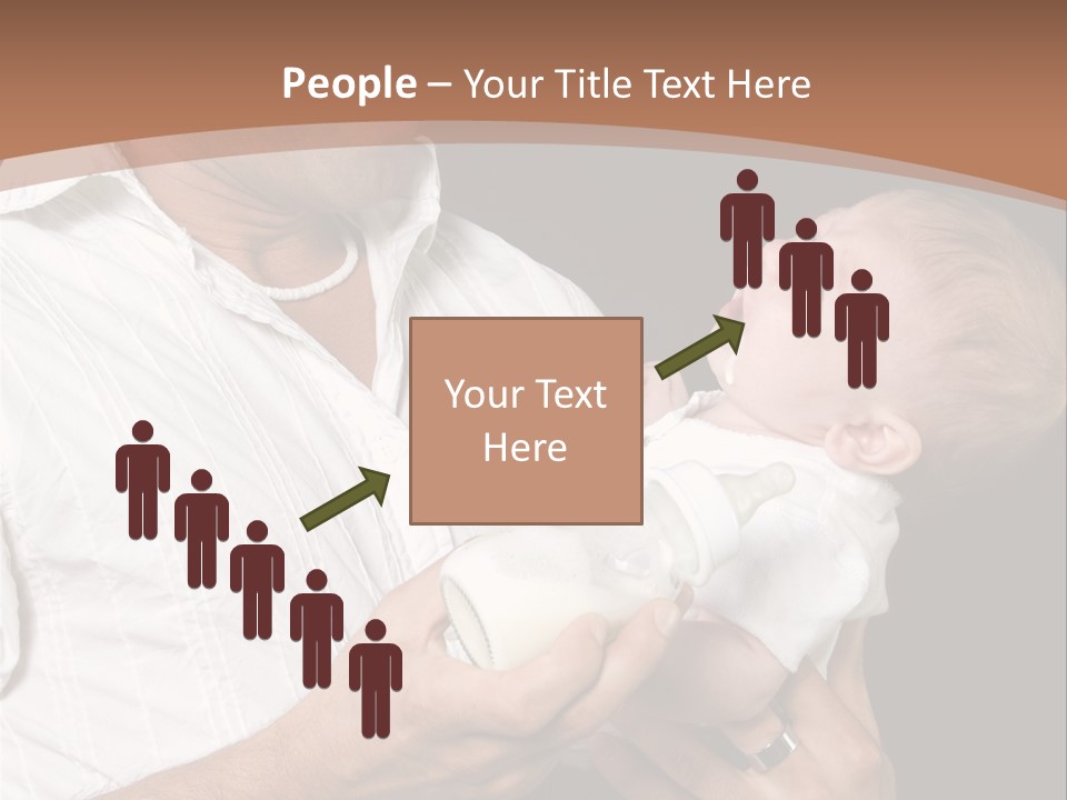 Young New Dad Learning To Take Care Of Cranky Newborn PowerPoint Template