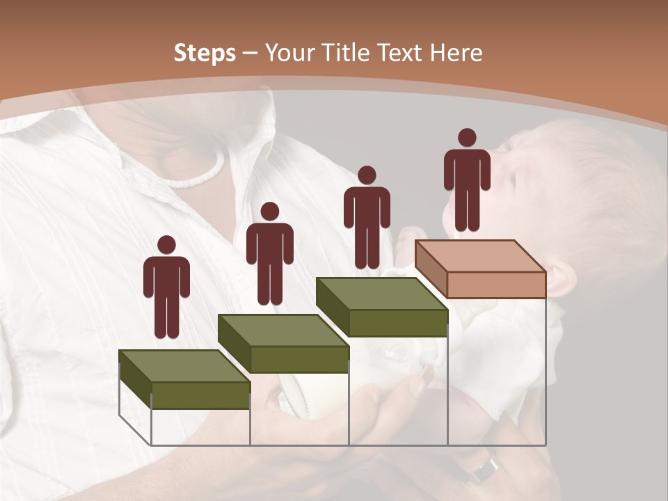 Young New Dad Learning To Take Care Of Cranky Newborn PowerPoint Template