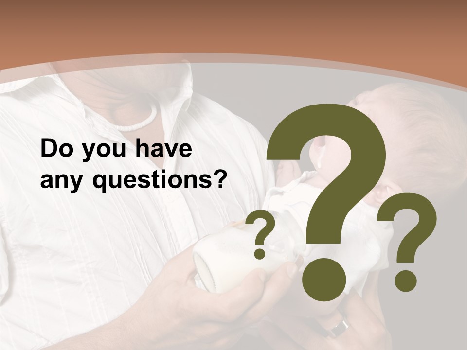 Young New Dad Learning To Take Care Of Cranky Newborn PowerPoint Template