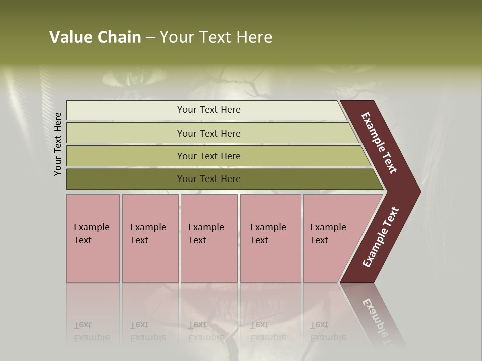 Global Warming Concept: Face Of Woman With Cracked Skin PowerPoint Template