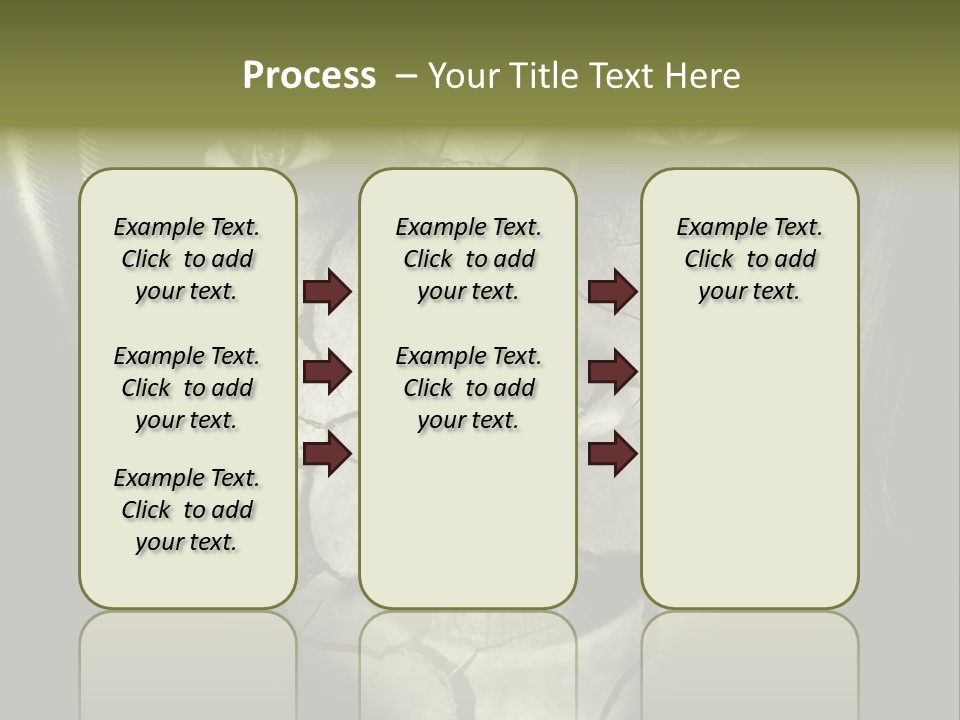 Global Warming Concept: Face Of Woman With Cracked Skin PowerPoint Template