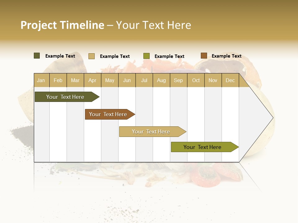 Compost Heap For Organic And Biodynamic Gardening Isolated On White PowerPoint Template