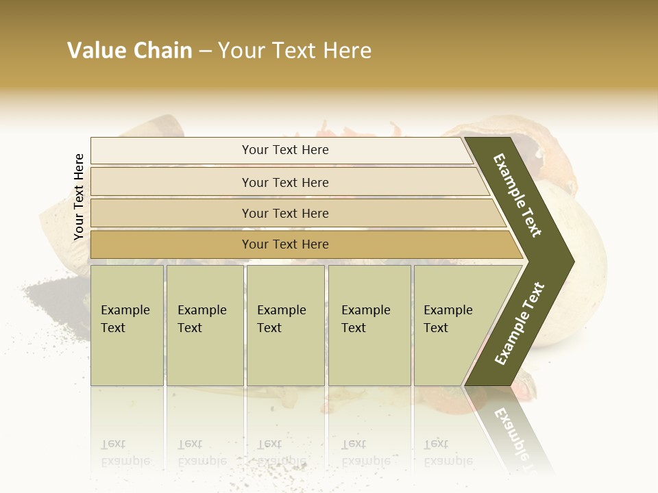 Compost Heap For Organic And Biodynamic Gardening Isolated On White PowerPoint Template