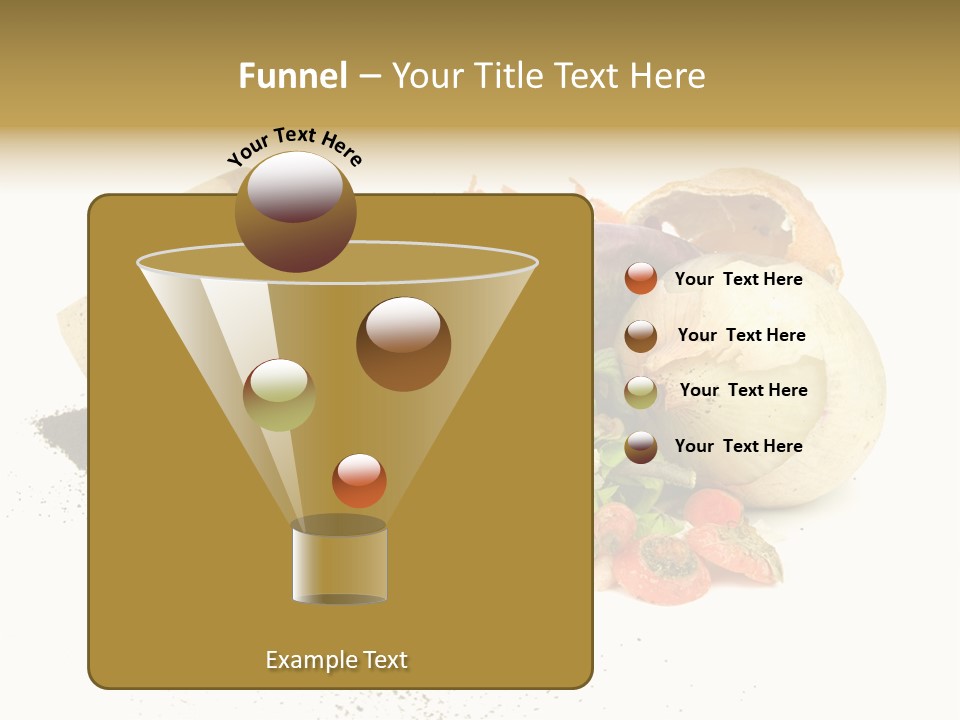 Compost Heap For Organic And Biodynamic Gardening Isolated On White PowerPoint Template