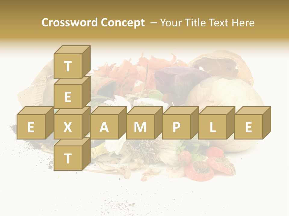 Compost Heap For Organic And Biodynamic Gardening Isolated On White PowerPoint Template