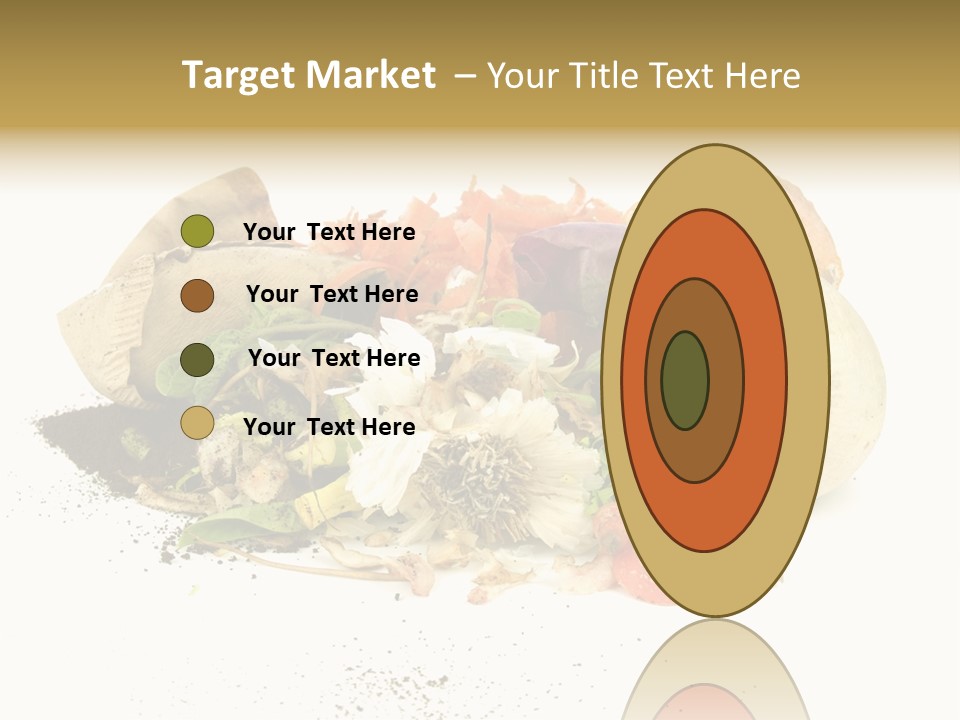 Compost Heap For Organic And Biodynamic Gardening Isolated On White PowerPoint Template