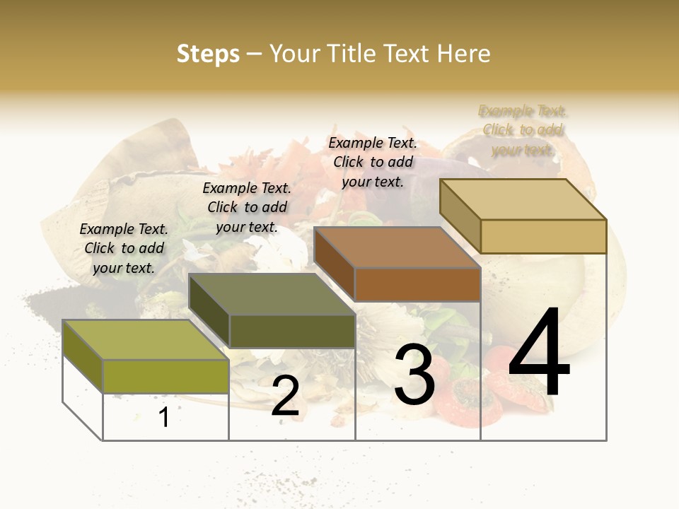 Compost Heap For Organic And Biodynamic Gardening Isolated On White PowerPoint Template
