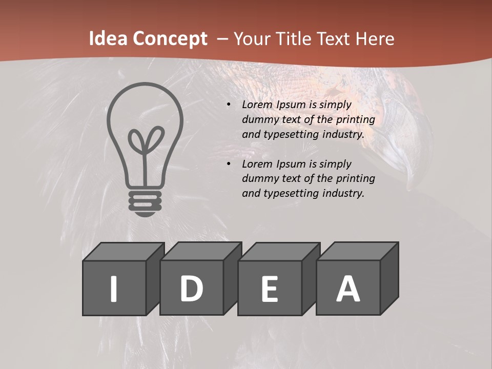 Juvenile California Condor PowerPoint Template