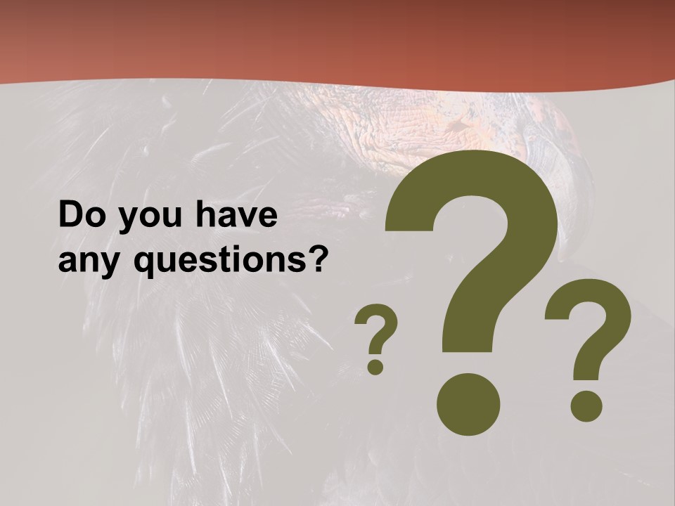 Juvenile California Condor PowerPoint Template