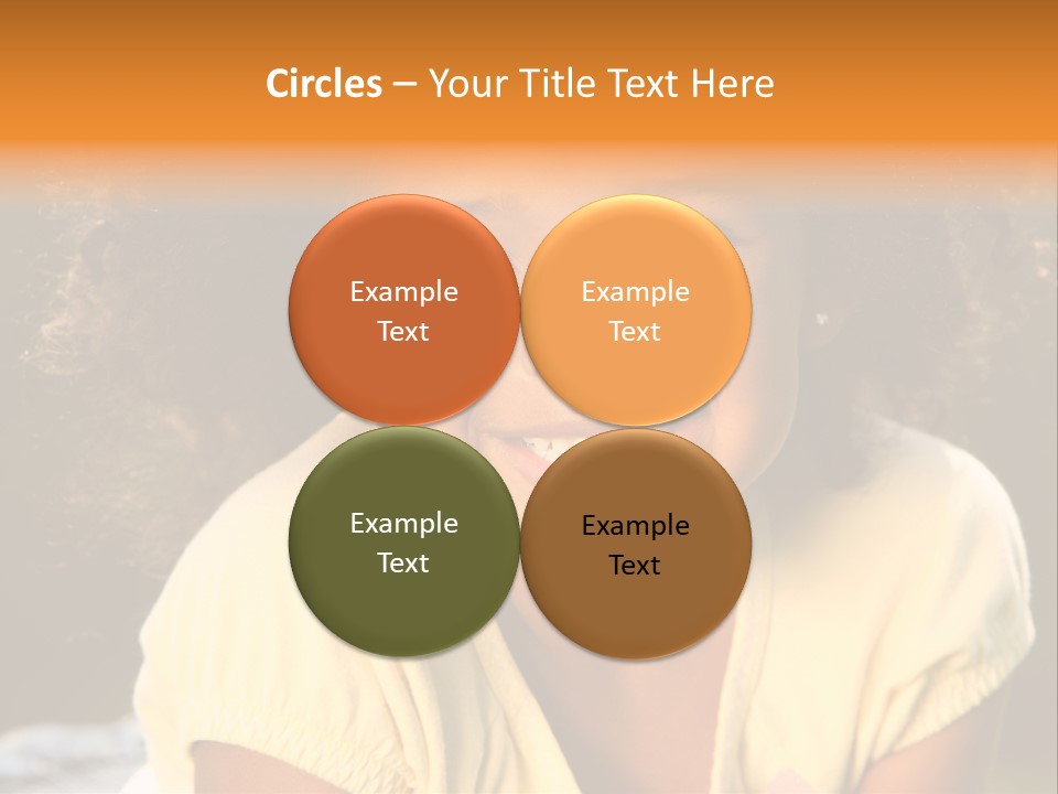 Happy African American Child PowerPoint Template