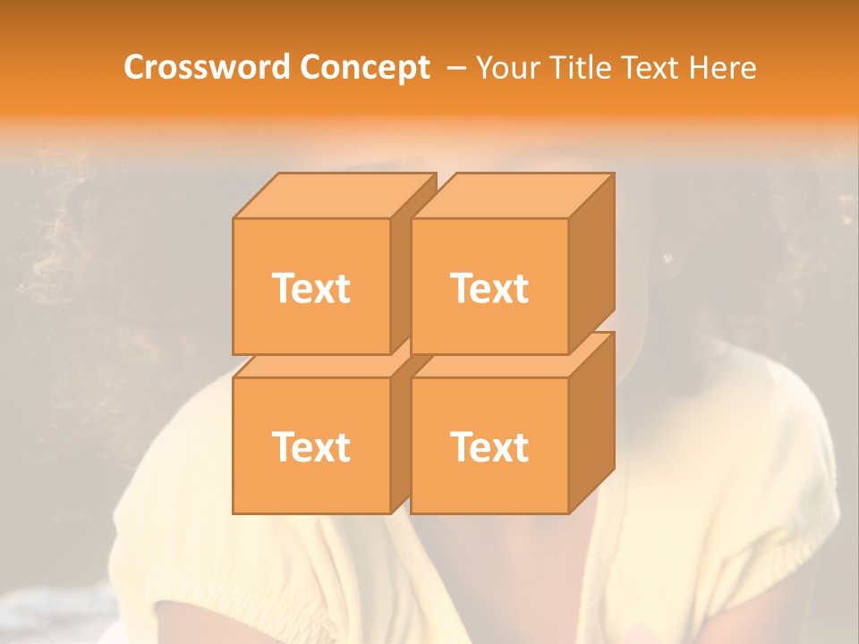 Happy African American Child PowerPoint Template