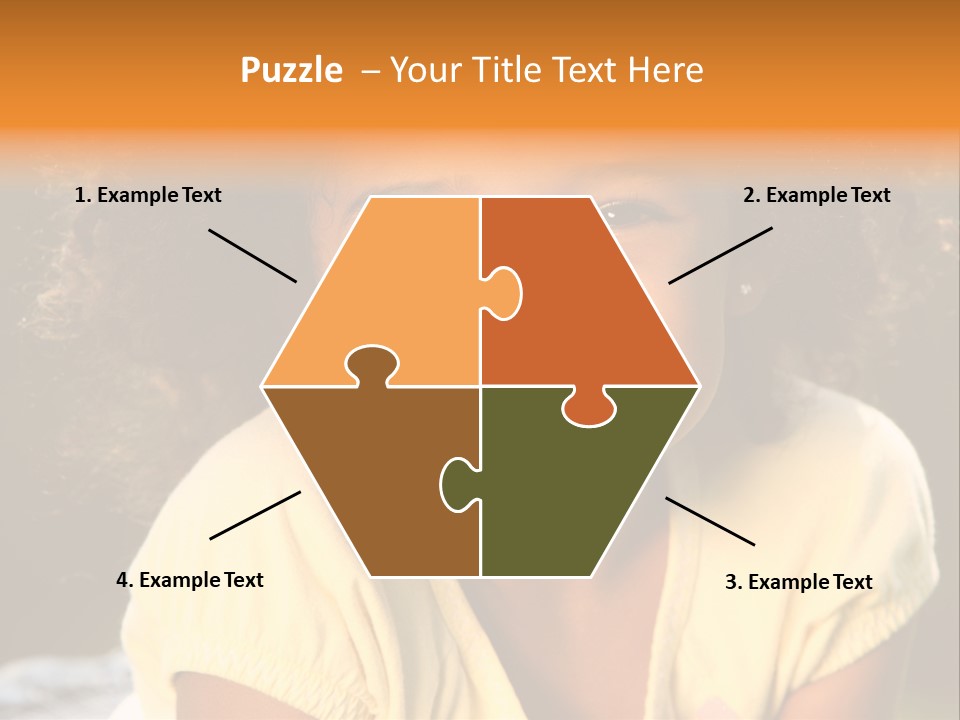 Happy African American Child PowerPoint Template