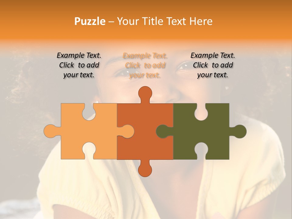 Happy African American Child PowerPoint Template