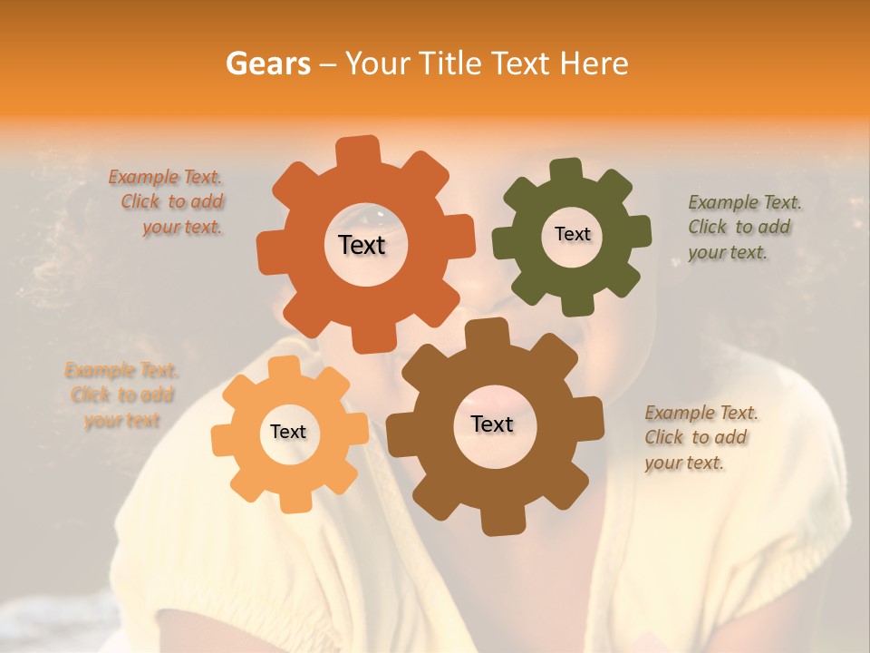 Happy African American Child PowerPoint Template