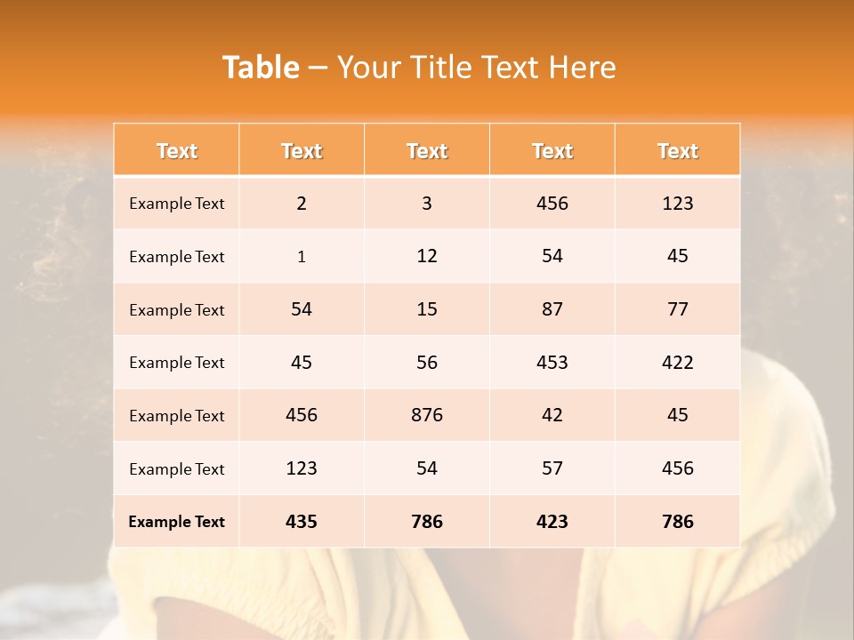 Happy African American Child PowerPoint Template