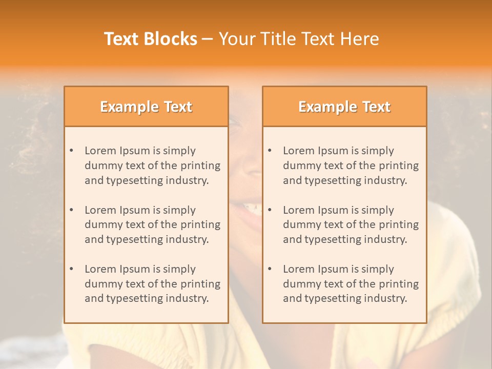 Happy African American Child PowerPoint Template