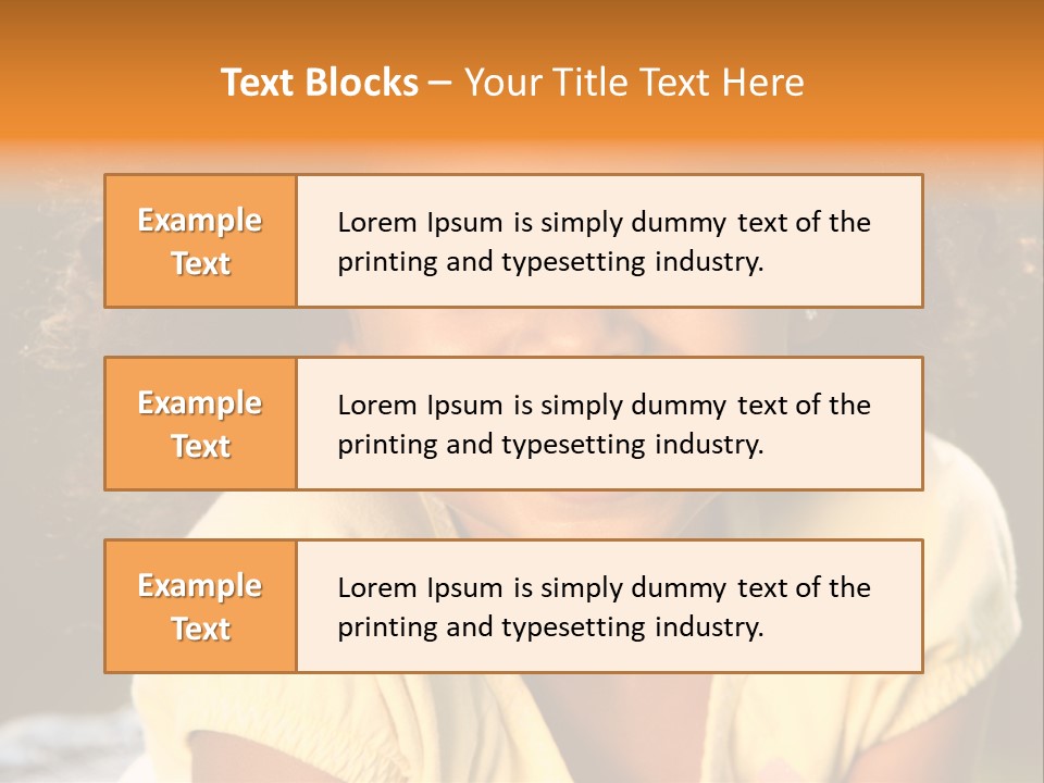 Happy African American Child PowerPoint Template