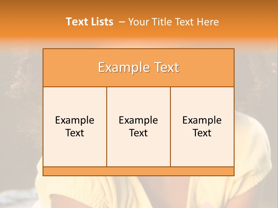 Happy African American Child PowerPoint Template