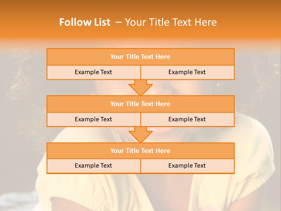 Happy African American Child PowerPoint Template