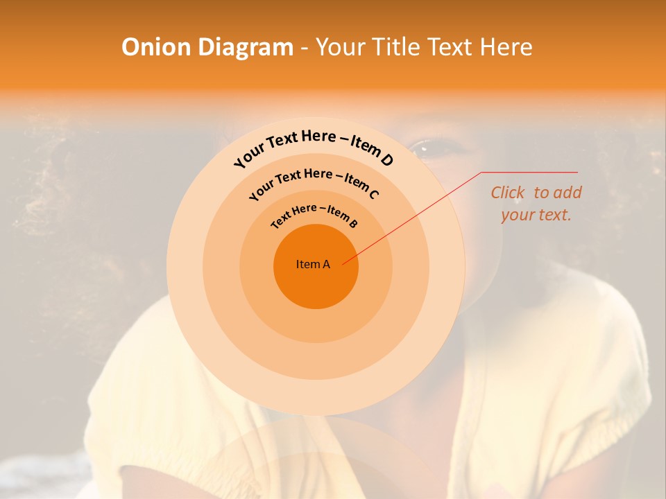 Happy African American Child PowerPoint Template