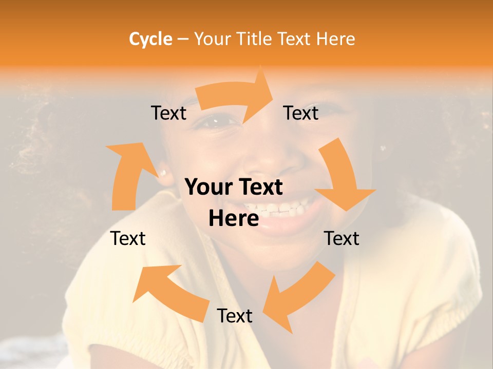 Happy African American Child PowerPoint Template