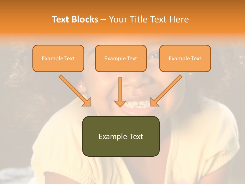 Happy African American Child PowerPoint Template
