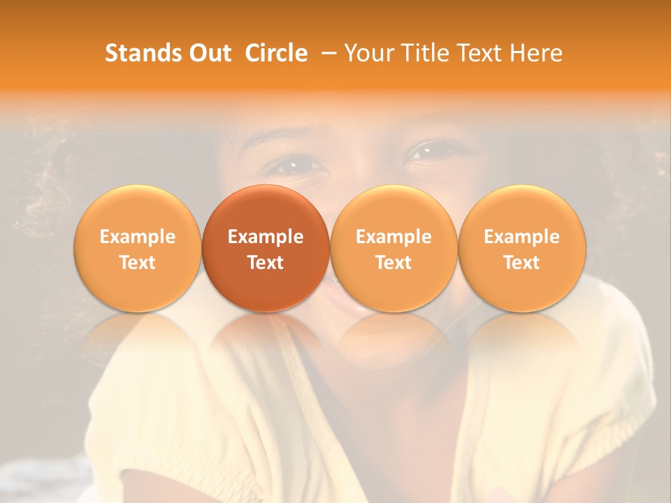 Happy African American Child PowerPoint Template