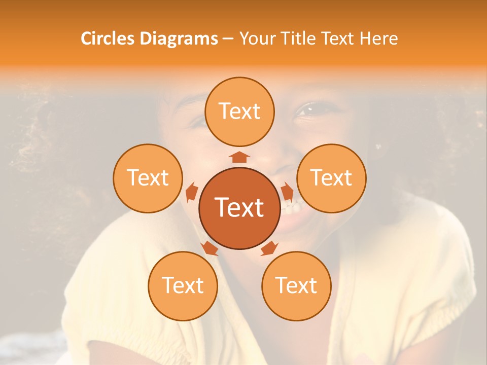 Happy African American Child PowerPoint Template