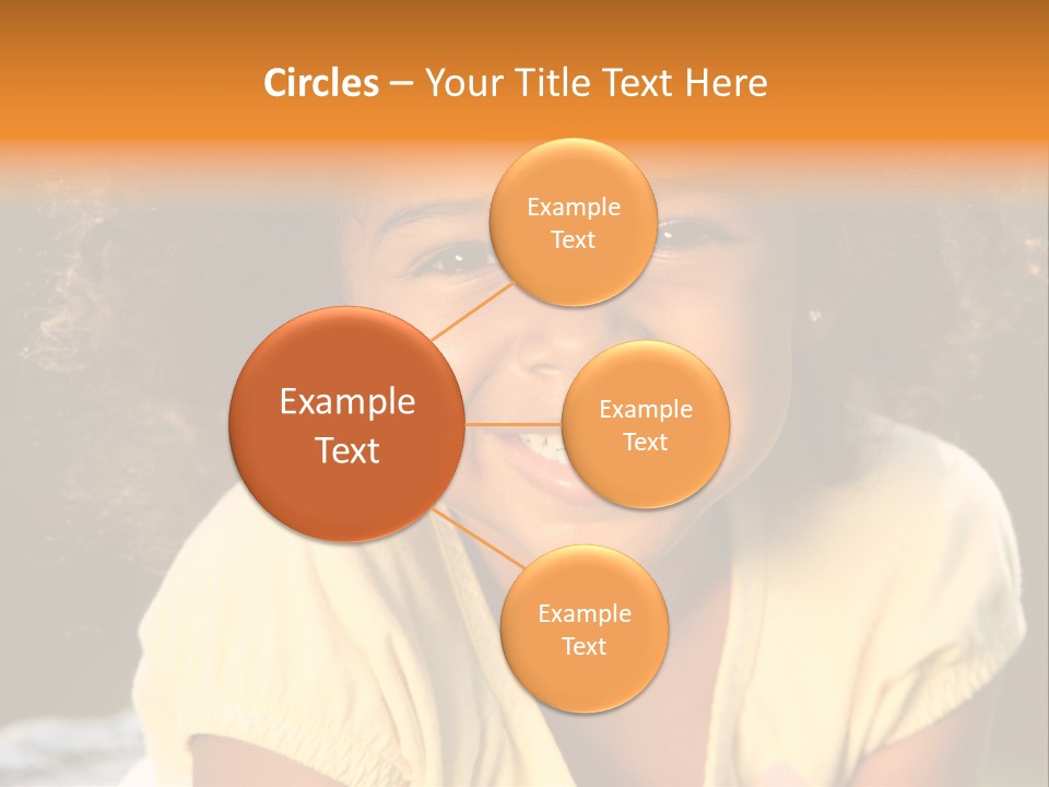 Happy African American Child PowerPoint Template