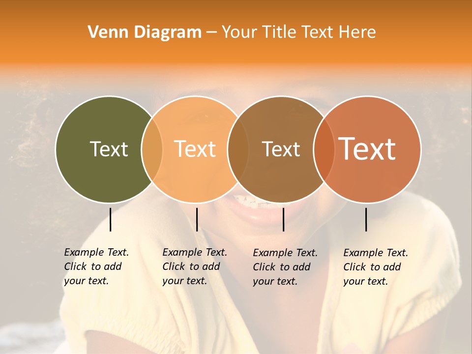 Happy African American Child PowerPoint Template