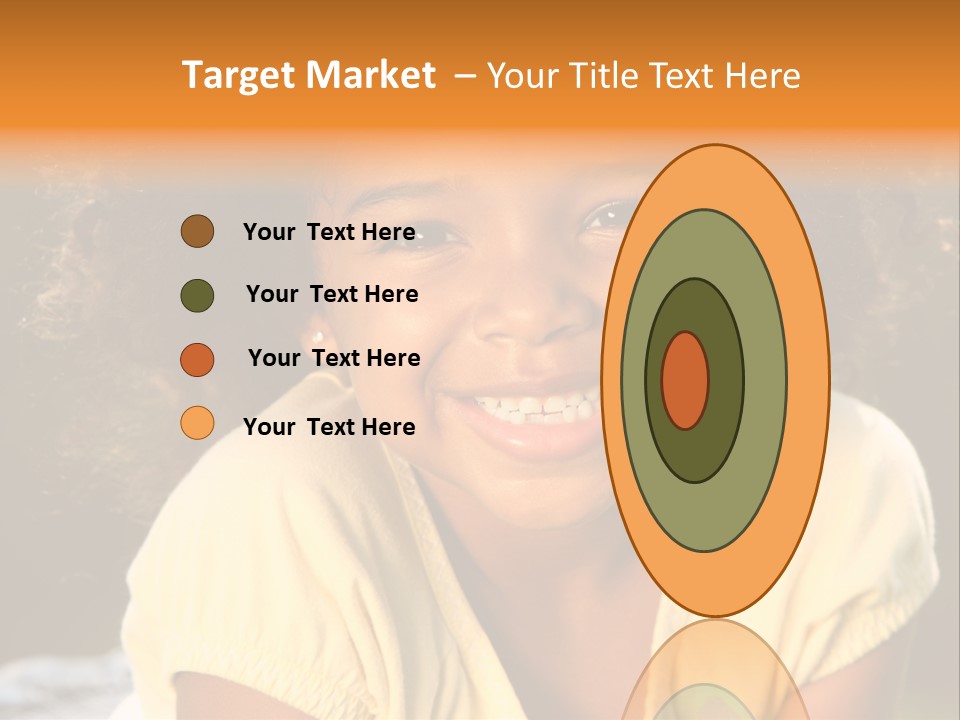 Happy African American Child PowerPoint Template