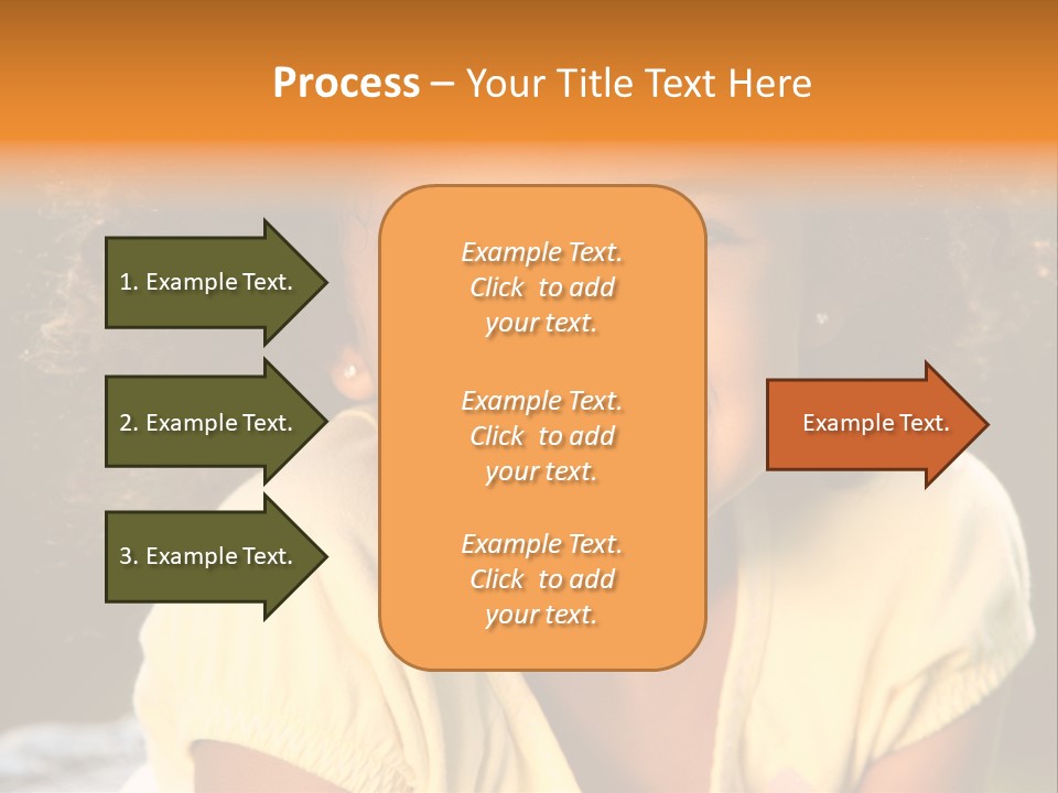 Happy African American Child PowerPoint Template